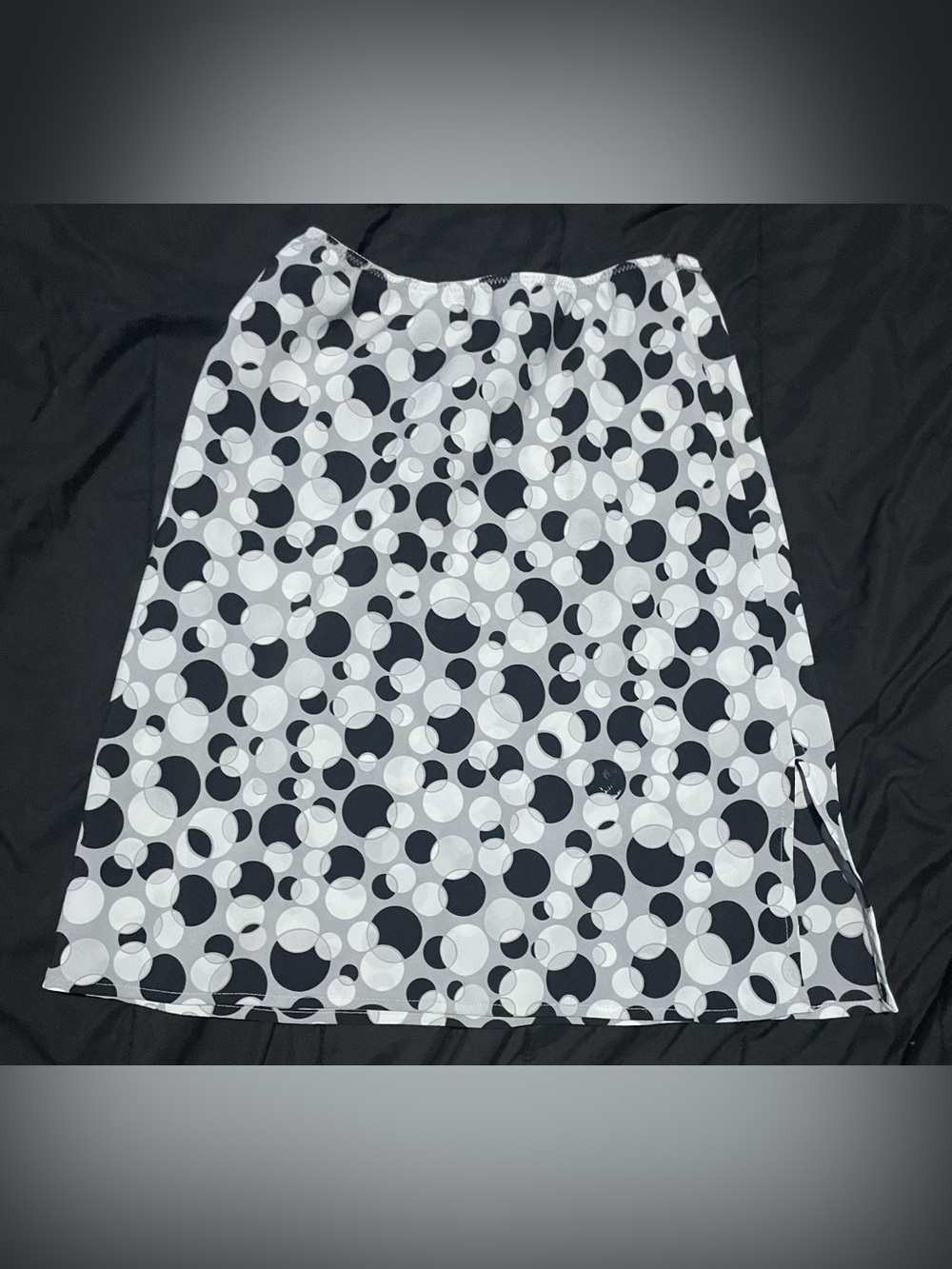 The Limited Circles Geometric Midi Skirt